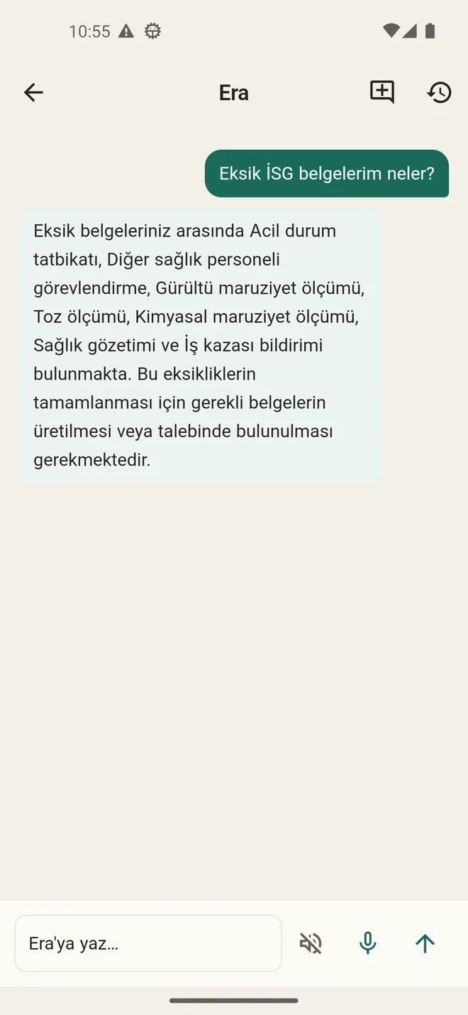 Era sohbeti: eksik belgelerin canlı tespiti
